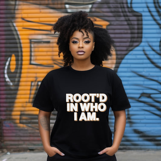 Root'd in Who I Am T-shirt